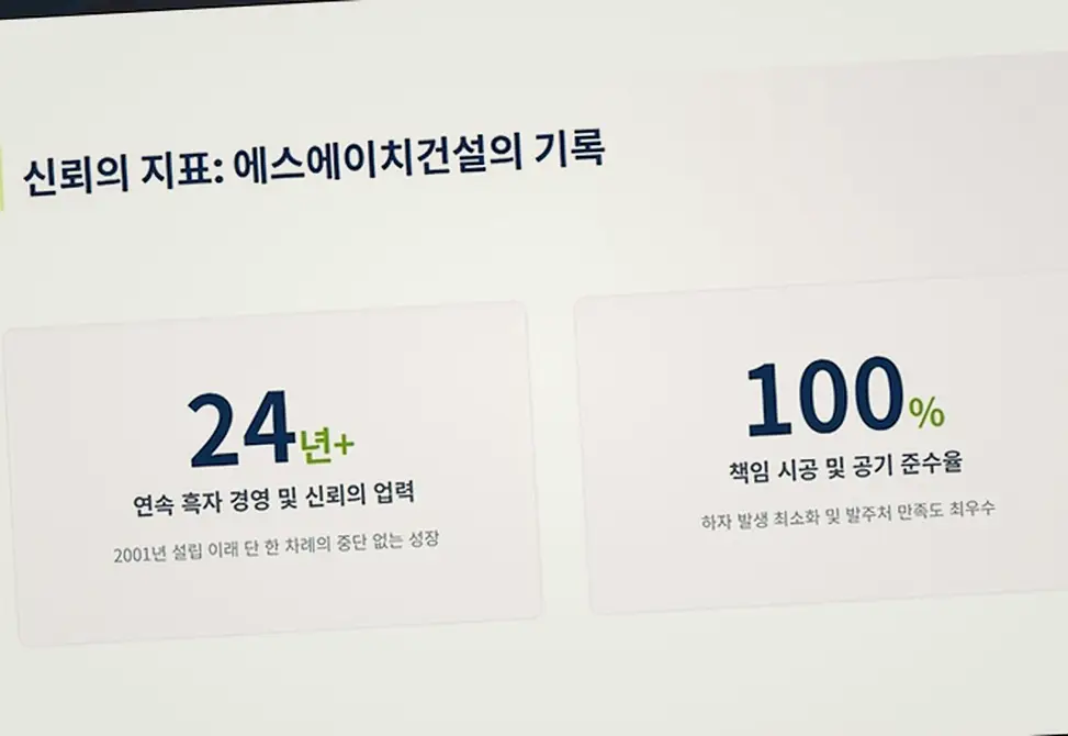 제물포구 종합 건설 주 시공 후